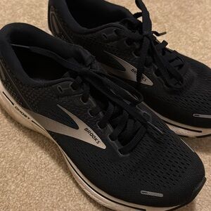 Brooks Black and White Ghost Running Shoes